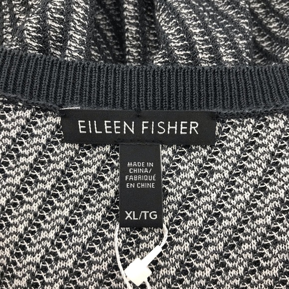 Eileen Fisher Striped Knit Oversize Sweater XL - Picture 5 of 7